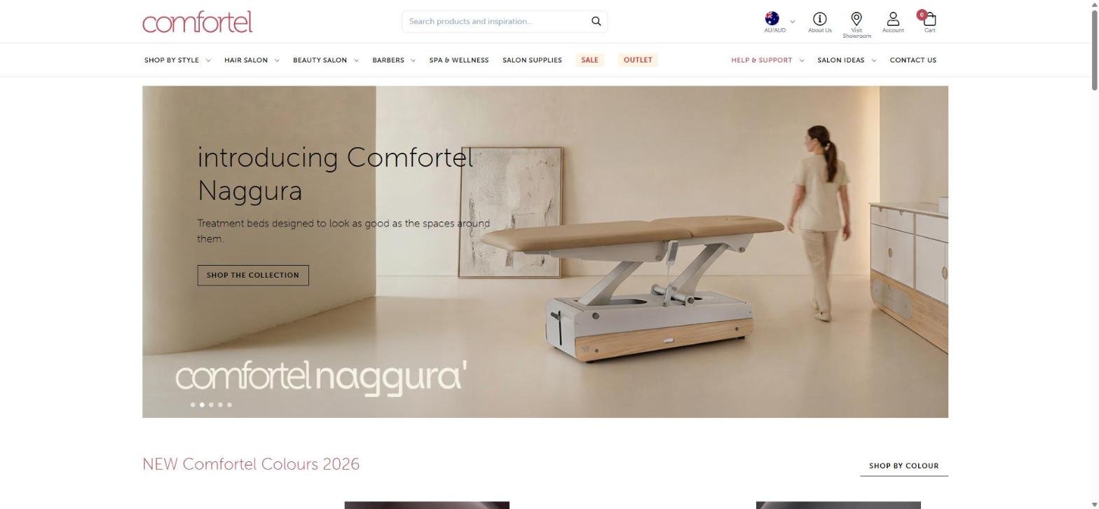 Comfortel website screenshot
